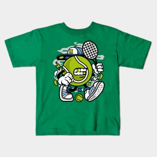 Tennis player thug Kids T-Shirt